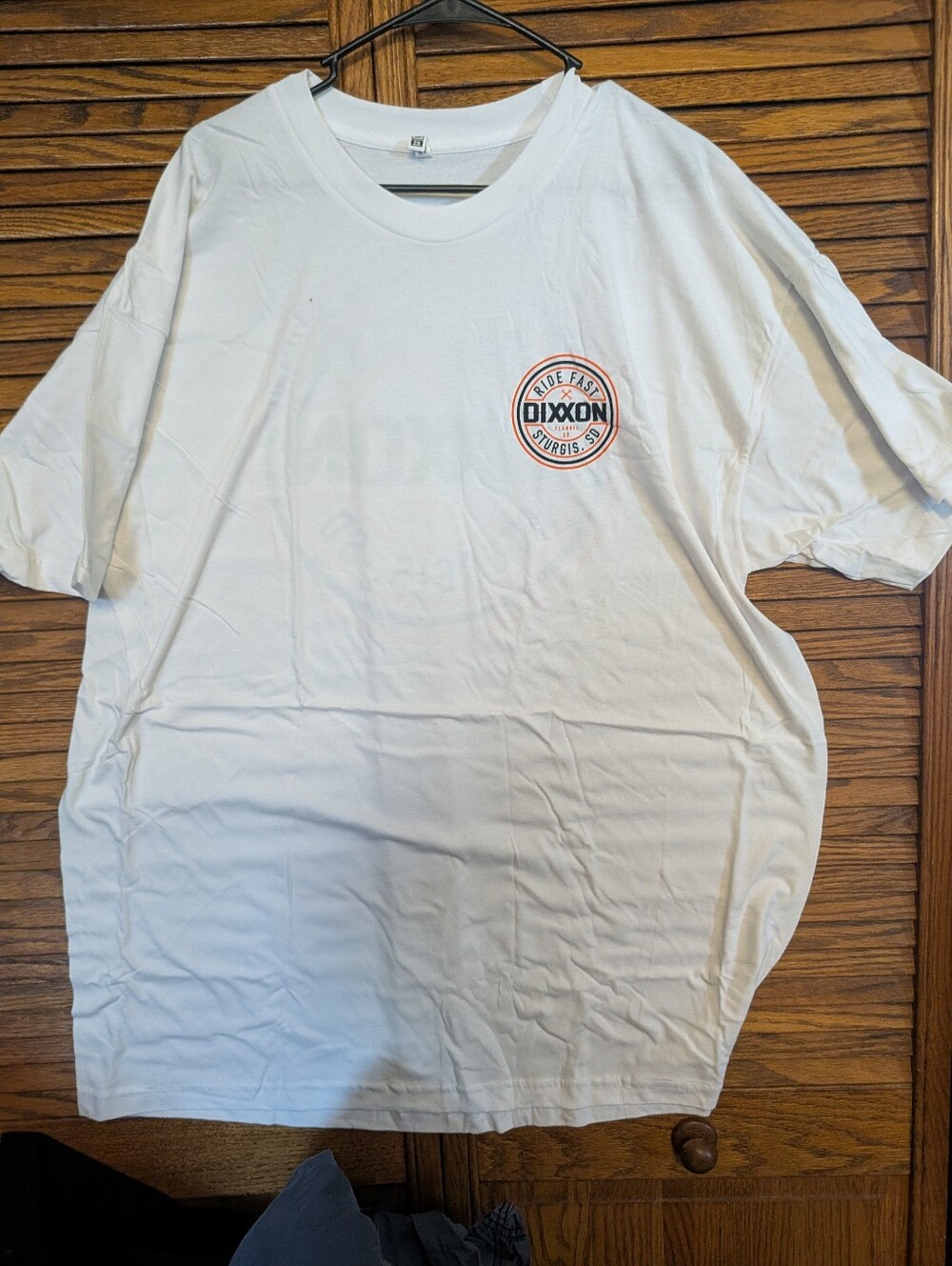 Dixxon Flannel New White Tee Shirt Ride Fast Sturgis SD Men's Size 2x